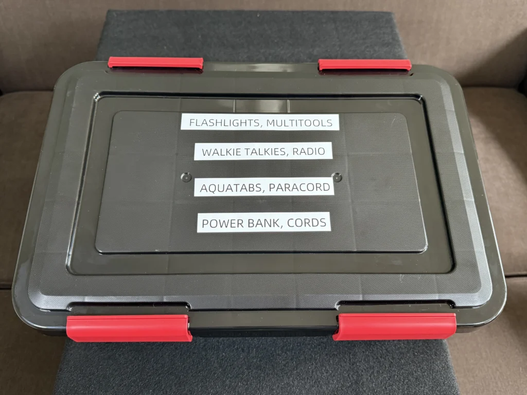Emergency preparedness cache