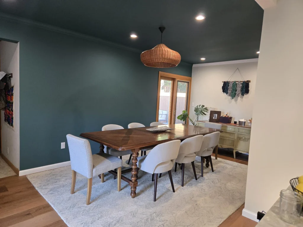 Kitchen remodel: Dining room with wall relocation